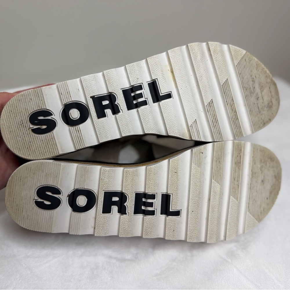 SOREL Women’s Cameron Flatform Leather Sandal Size 9.5 - Picture 10 of 14